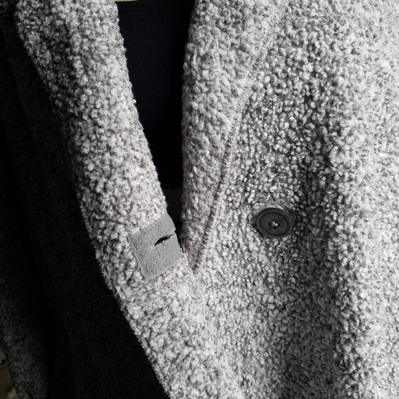 Gray Fluffy Cozy Cardigan Sweater - Picture 7 of 7